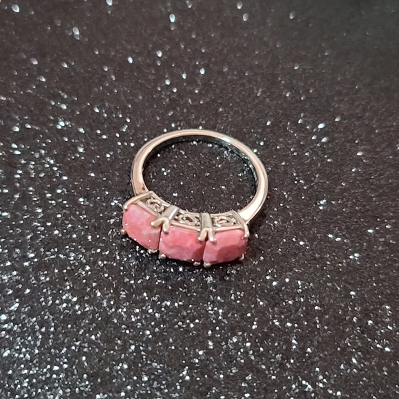 NWT Norwegian Thulite 3 Stone Ring Size 6 - Picture 6 of 12